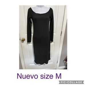 Elegant Black Long Sleeve Dress
